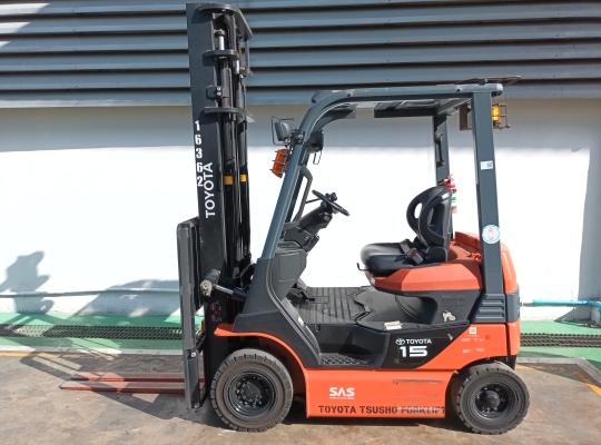 Used Forklift Toyota 8FB15, Electric Forklift, Load Capacity 1.5 Tons, Mast Height 4 M | No. 16362