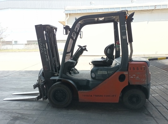 Used Forklift Toyota 62-8FD25, Diesel Forklift, Load Capacity 2.5 Tons, Mast Height 3 M | No. 15512