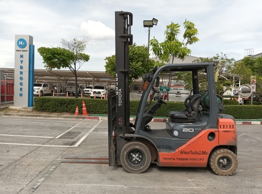 รถโฟล์คลิฟท์แก๊สโซลีนมือสอง Toyota 32-8FG20 ยกได้ 2 ตัน เสาสูง 5 เมตร | No 12722