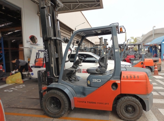 Used Forklift Toyota 62-8FD30, Diesel Forklift, Load Capacity 3 Tons, Mast Height 6.5 M | No. 15531