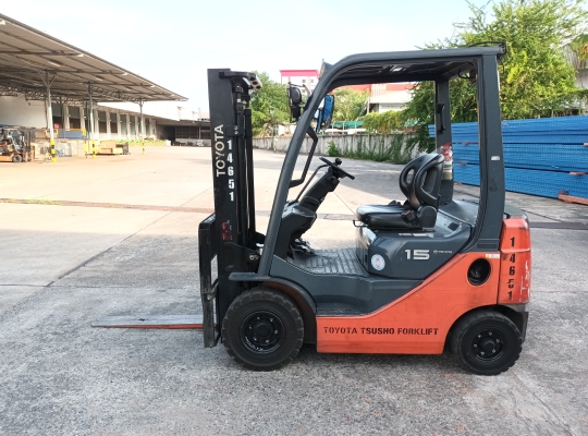 Used Forklift Toyota 62-8FD15, Diesel Forklift, Load Capacity 1.5 Tons, Mast Height 3 M | No. 14651