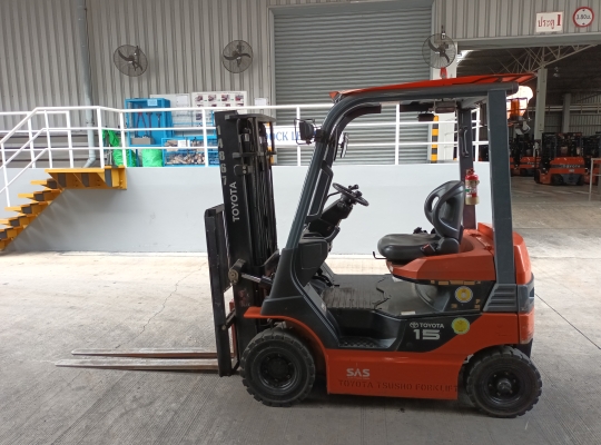 รถโฟล์คลิฟท์ไฟฟ้ามือสอง Toyota 8FB15 ยกได้ 1.5 ตัน เสาสูง 3 เมตร | No 14867