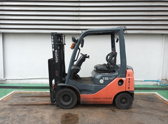 รถโฟล์คลิฟท์ดีเซลมือสอง Toyota 62-8FD15 ยกได้ 1.5 ตัน เสาสูง 3 เมตร | No 13678