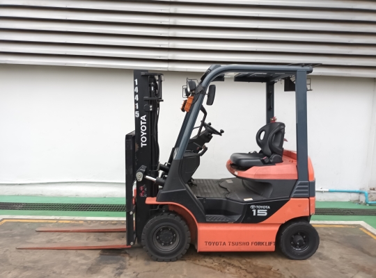 รถโฟล์คลิฟท์ไฟฟ้ามือสอง Toyota 8FB15 ยกได้ 1.5 ตัน เสาสูง 3 เมตร | No 14415