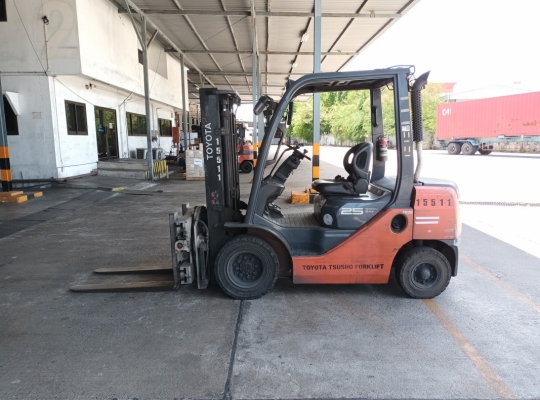 Used Forklift Toyota 62-8FD25, Diesel Forklift, Load Capacity 2.5 Tons, Mast Height 3 M | No. 15511