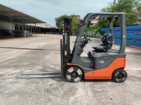 รถโฟล์คลิฟท์ไฟฟ้ามือสอง Toyota 8FBN15 ยกได้ 1.5 ตัน เสาสูง 3 เมตร | No 15136